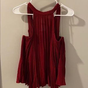 High Neck Open-Shoulder Top